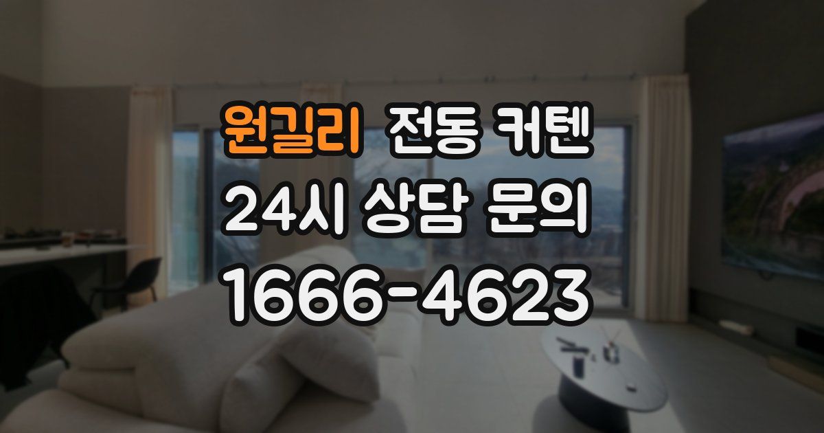 원길리 전동 커텐