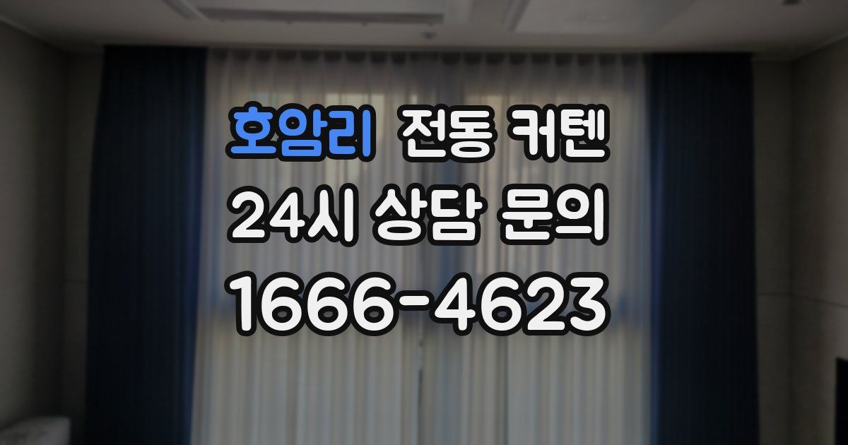 호암리 전동 커텐