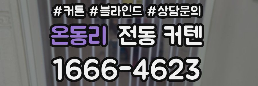온동리 전동 커텐