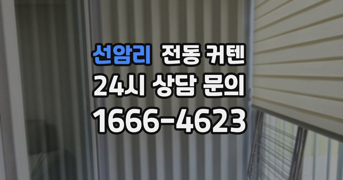 선암리 전동 커텐