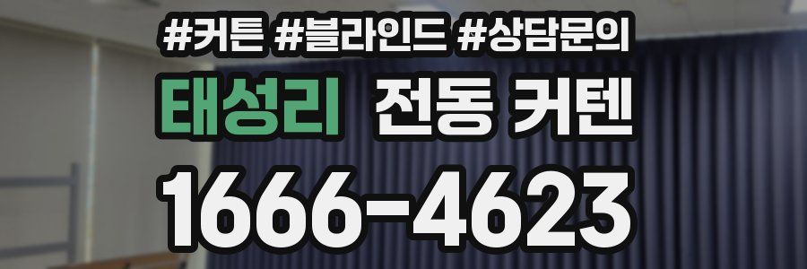 태성리 전동 커텐