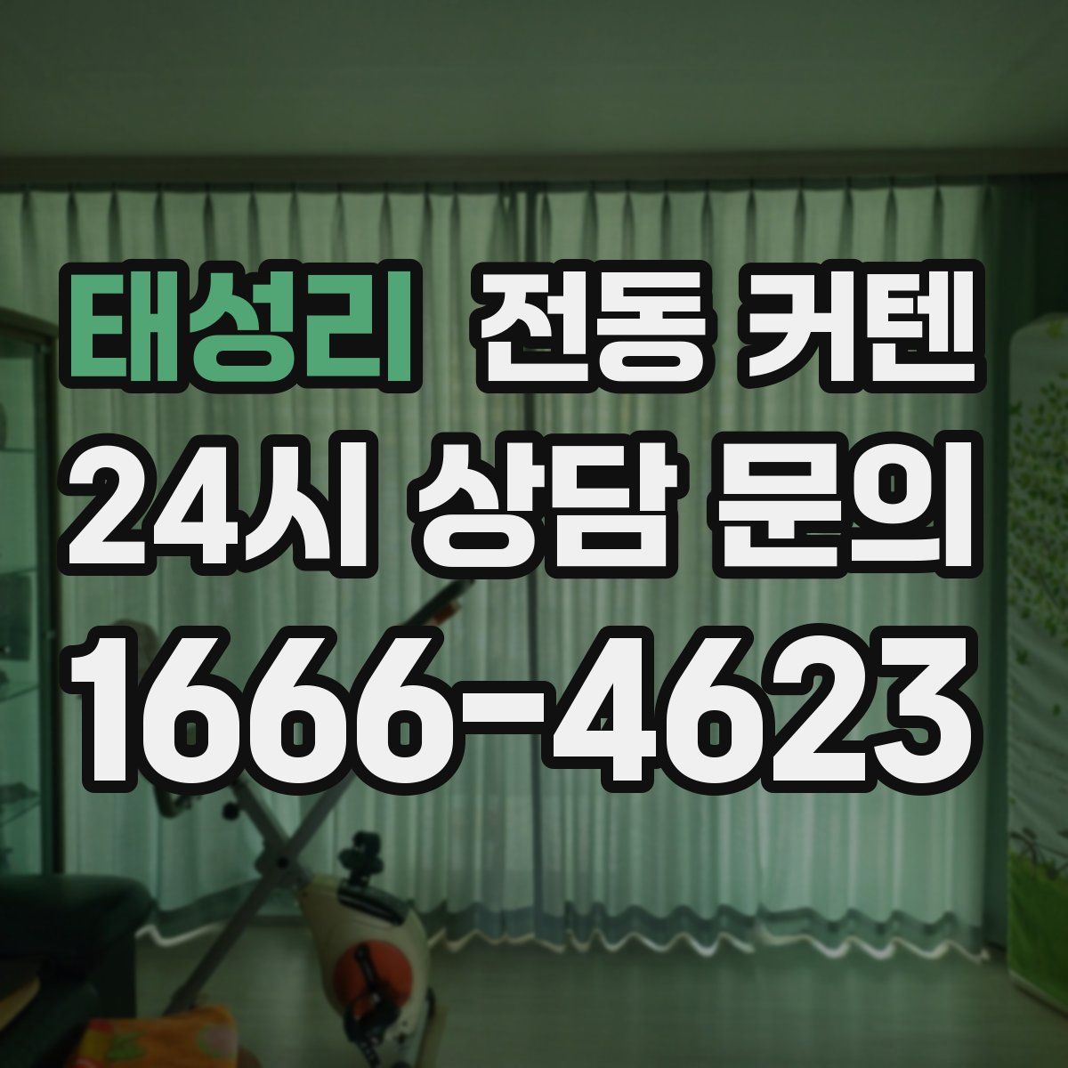 태성리 전동 커텐