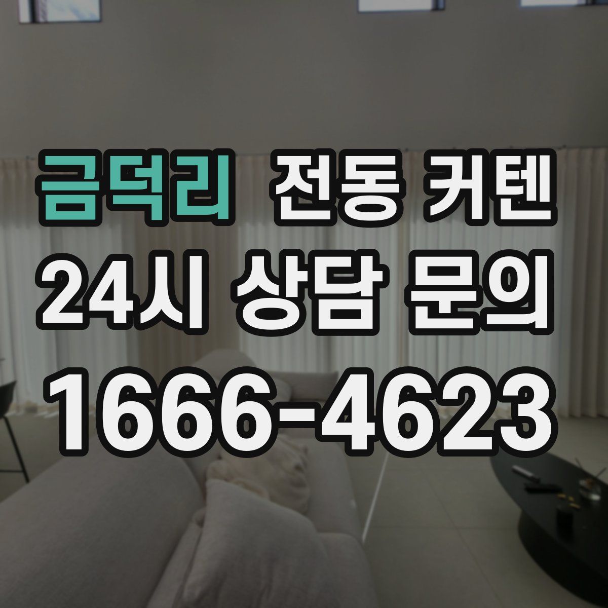 금덕리 전동 커텐