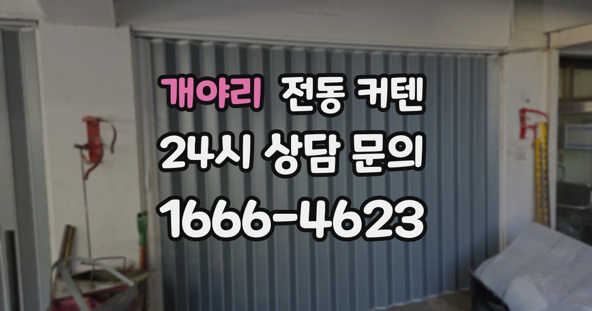 개야리 전동 커텐