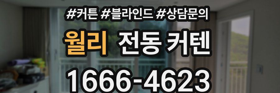월리 전동 커텐