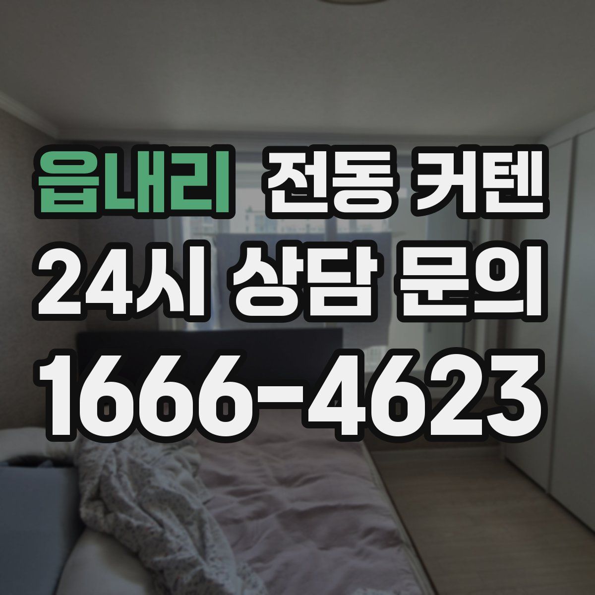 읍내리 전동 커텐