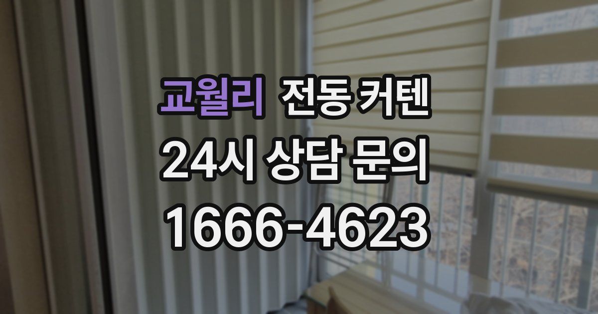 교월리 전동 커텐