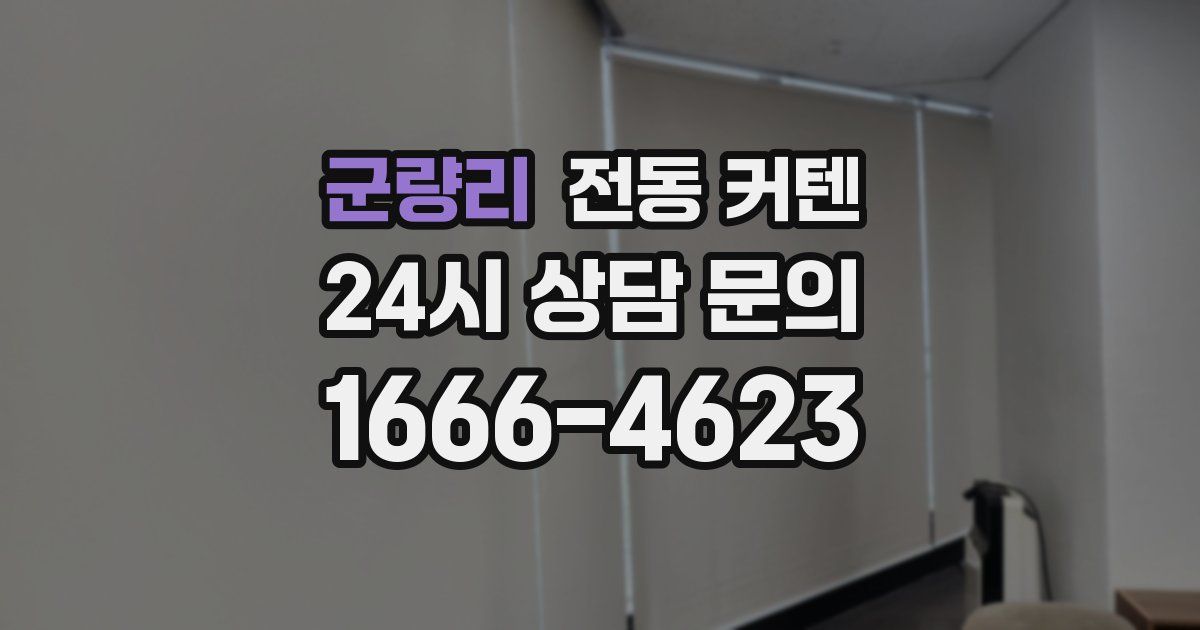 군량리 전동 커텐