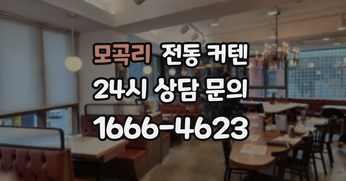 모곡리 전동 커텐