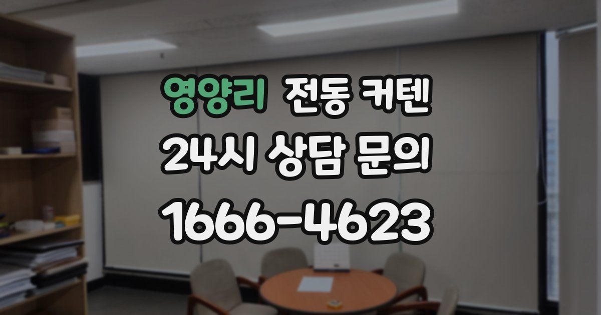 영양리 전동 커텐
