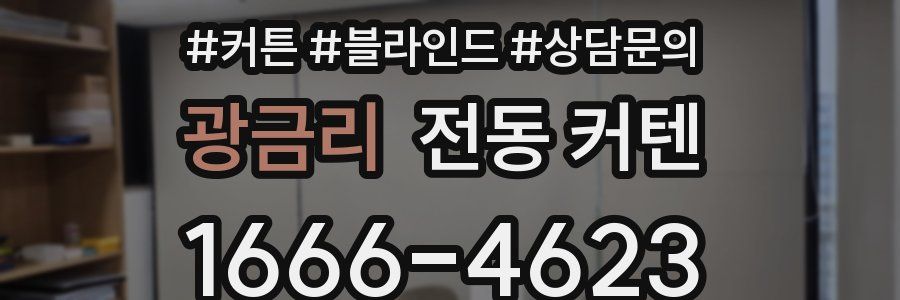 광금리 전동 커텐
