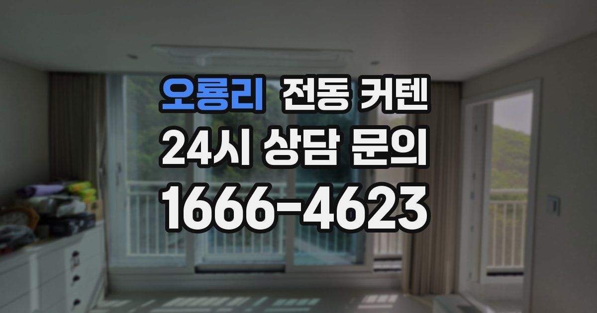 오룡리 전동 커텐