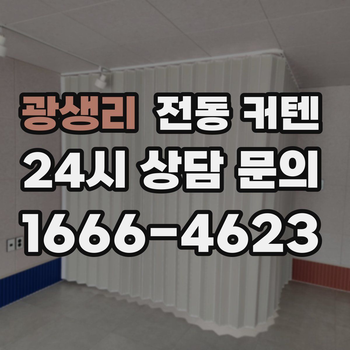 광생리 전동 커텐