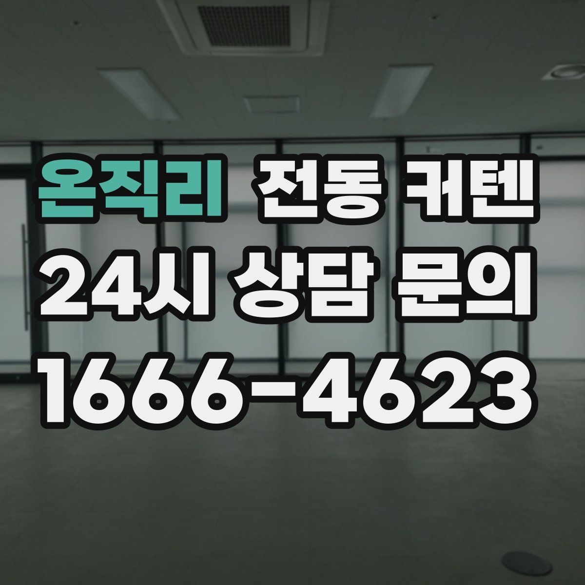 온직리 전동 커텐