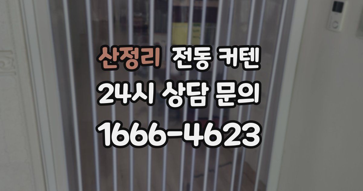 산정리 전동 커텐