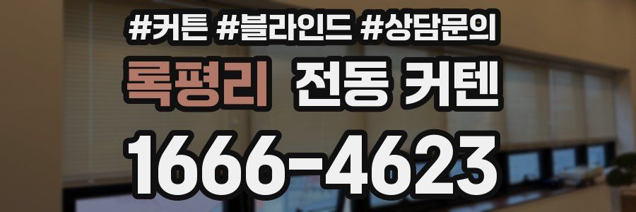 록평리 전동 커텐