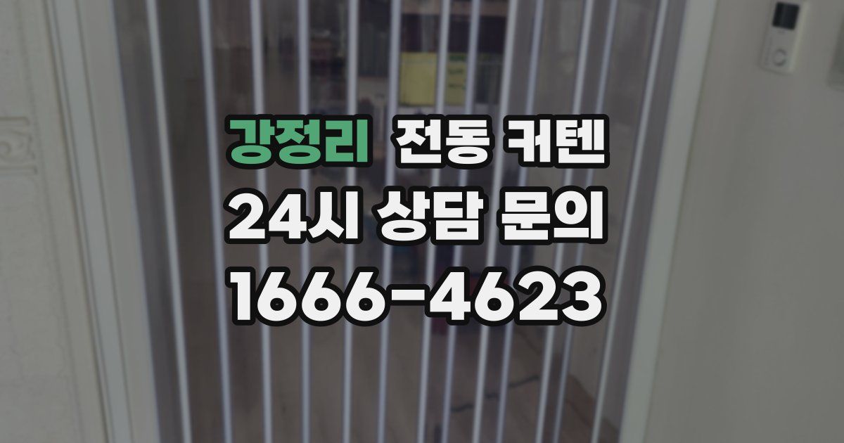 강정리 전동 커텐