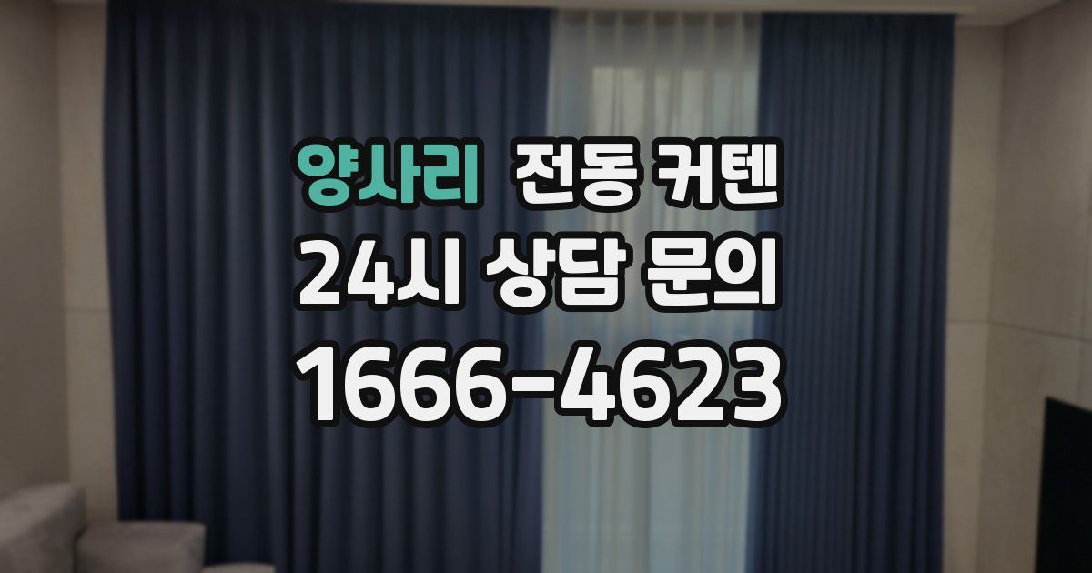 양사리 전동 커텐