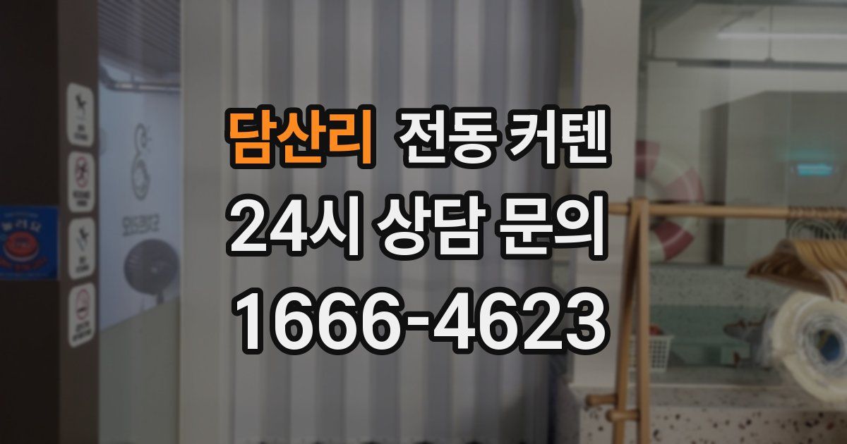 담산리 전동 커텐