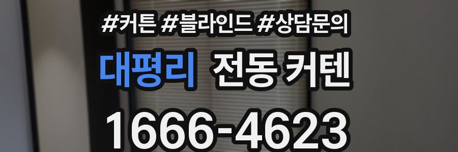 대평리 전동 커텐