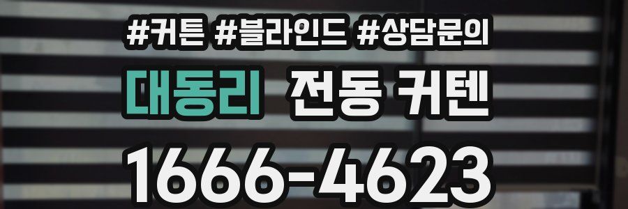대동리 전동 커텐