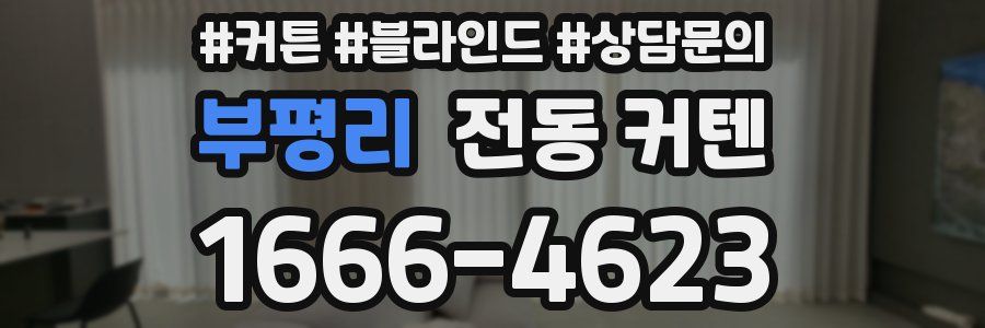 부평리 전동 커텐