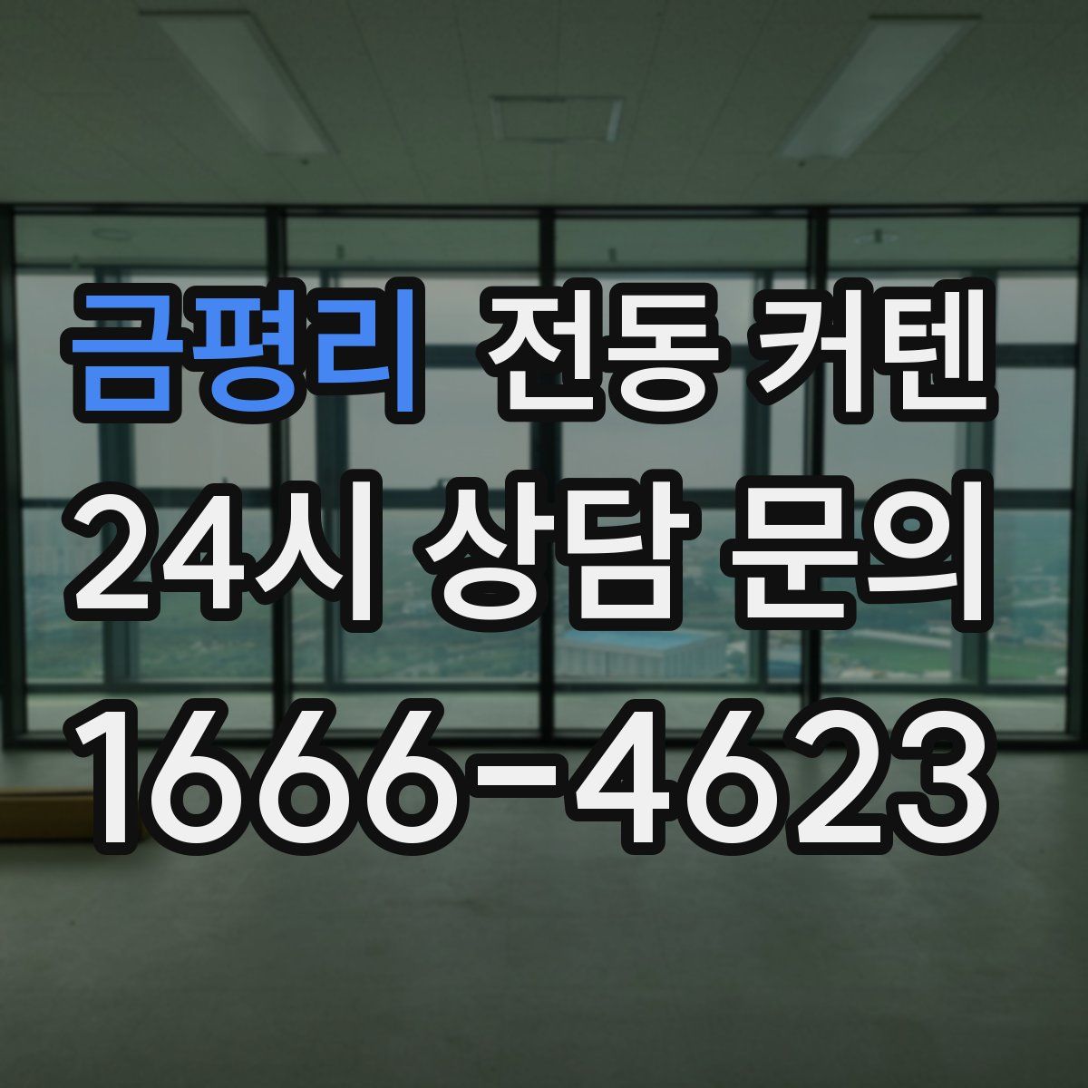 금평리 전동 커텐