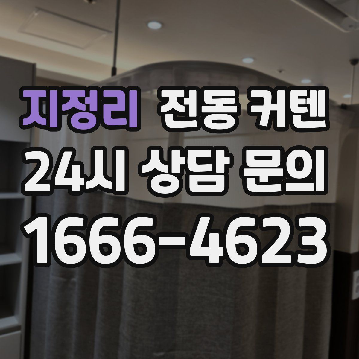 지정리 전동 커텐