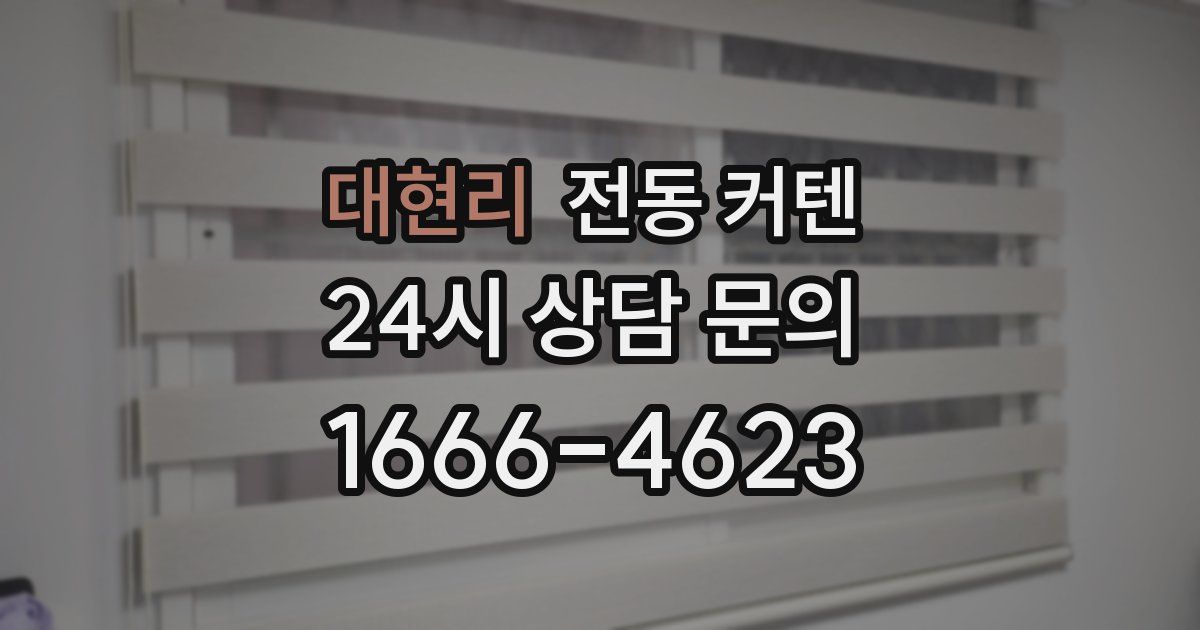 대현리 전동 커텐
