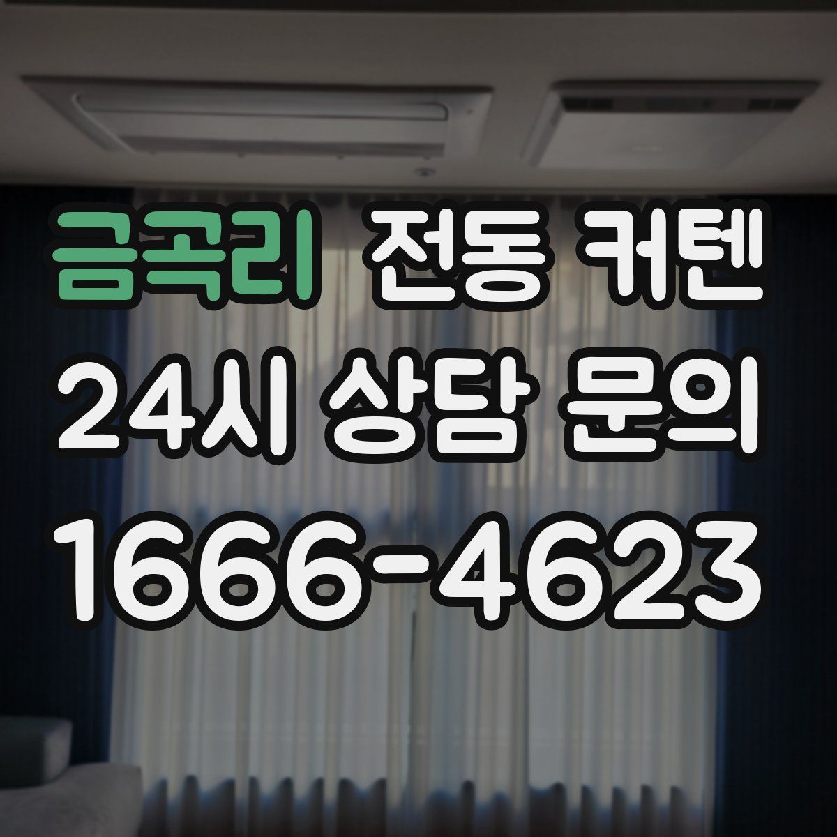 금곡리 전동 커텐