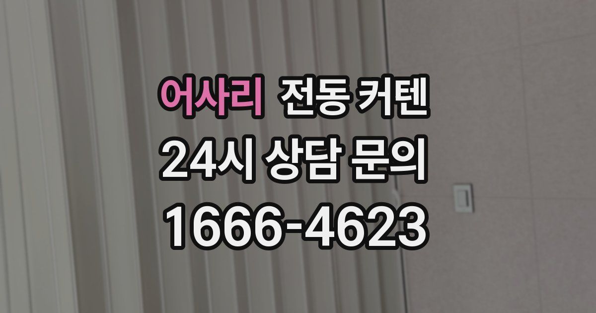어사리 전동 커텐