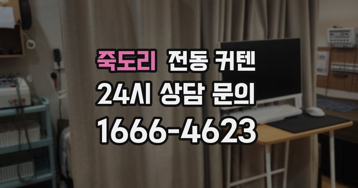 죽도리 전동 커텐