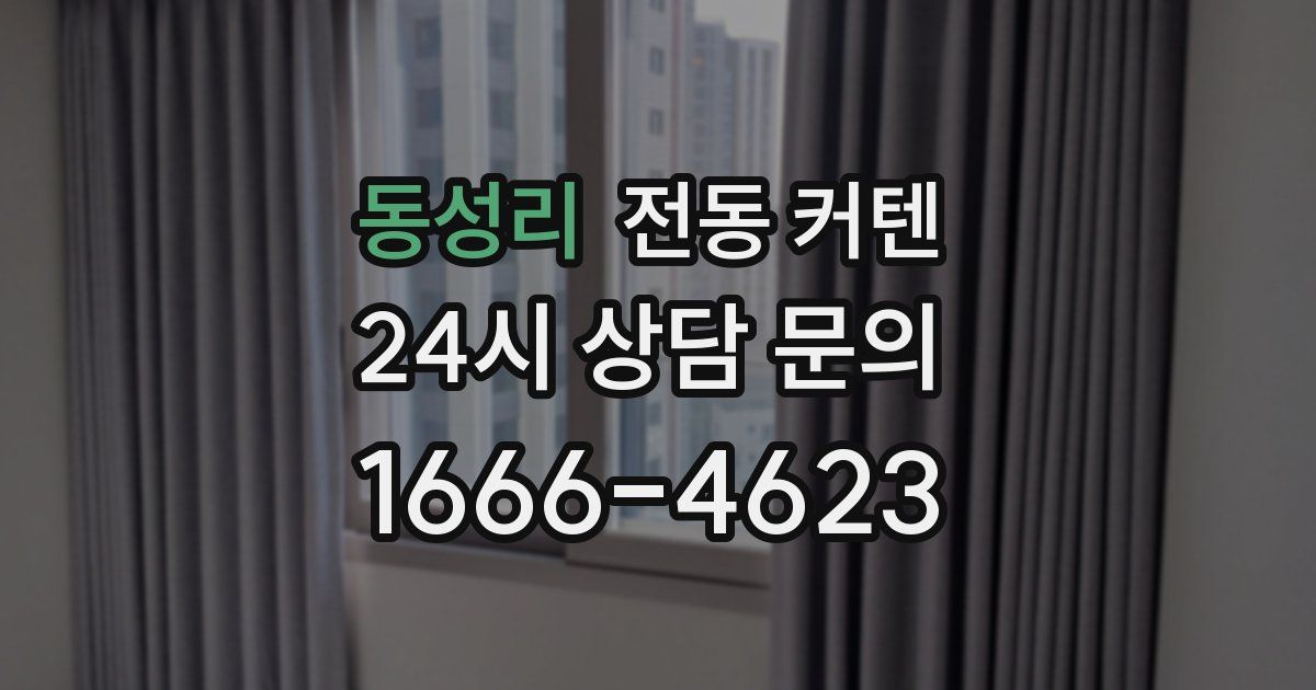 동성리 전동 커텐