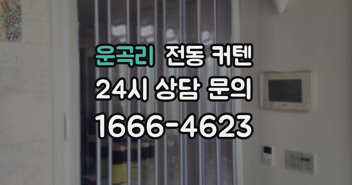 운곡리 전동 커텐