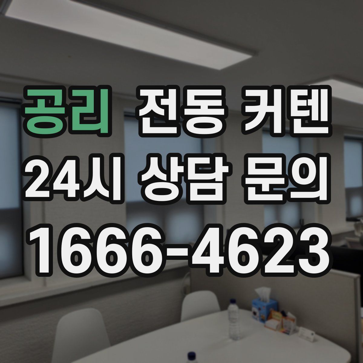공리 전동 커텐