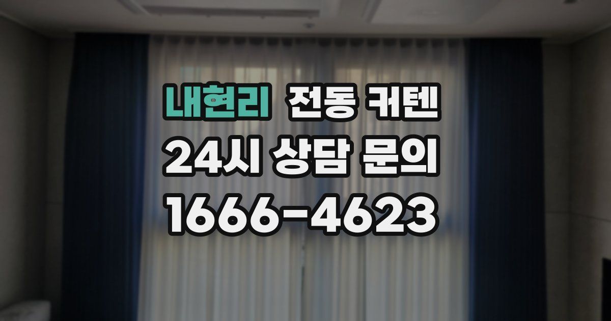 내현리 전동 커텐