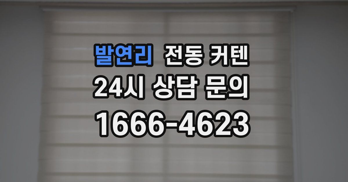 발연리 전동 커텐
