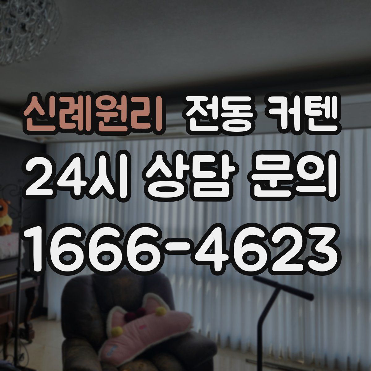 신례원리 전동 커텐