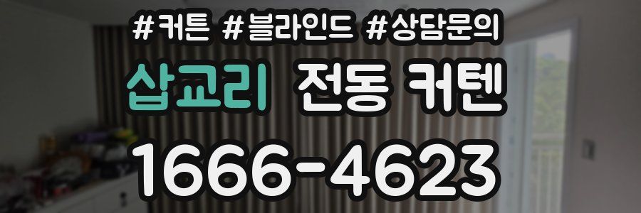 삽교리 전동 커텐