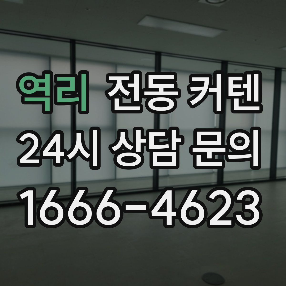 역리 전동 커텐