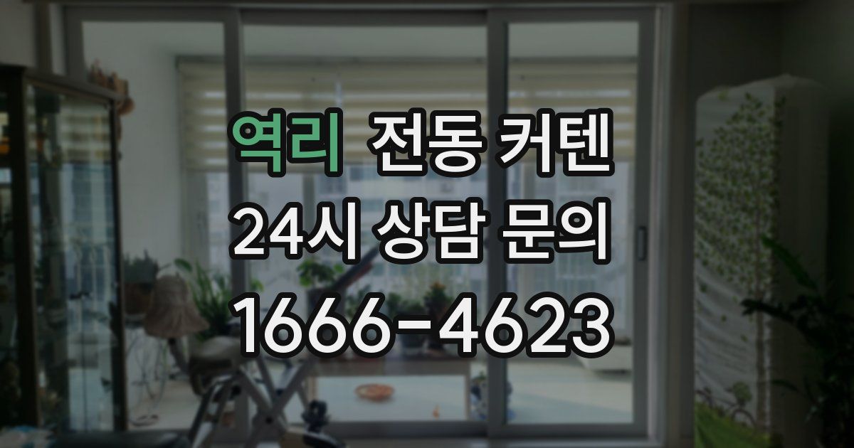 역리 전동 커텐