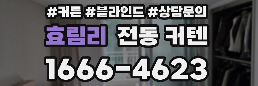 효림리 전동 커텐
