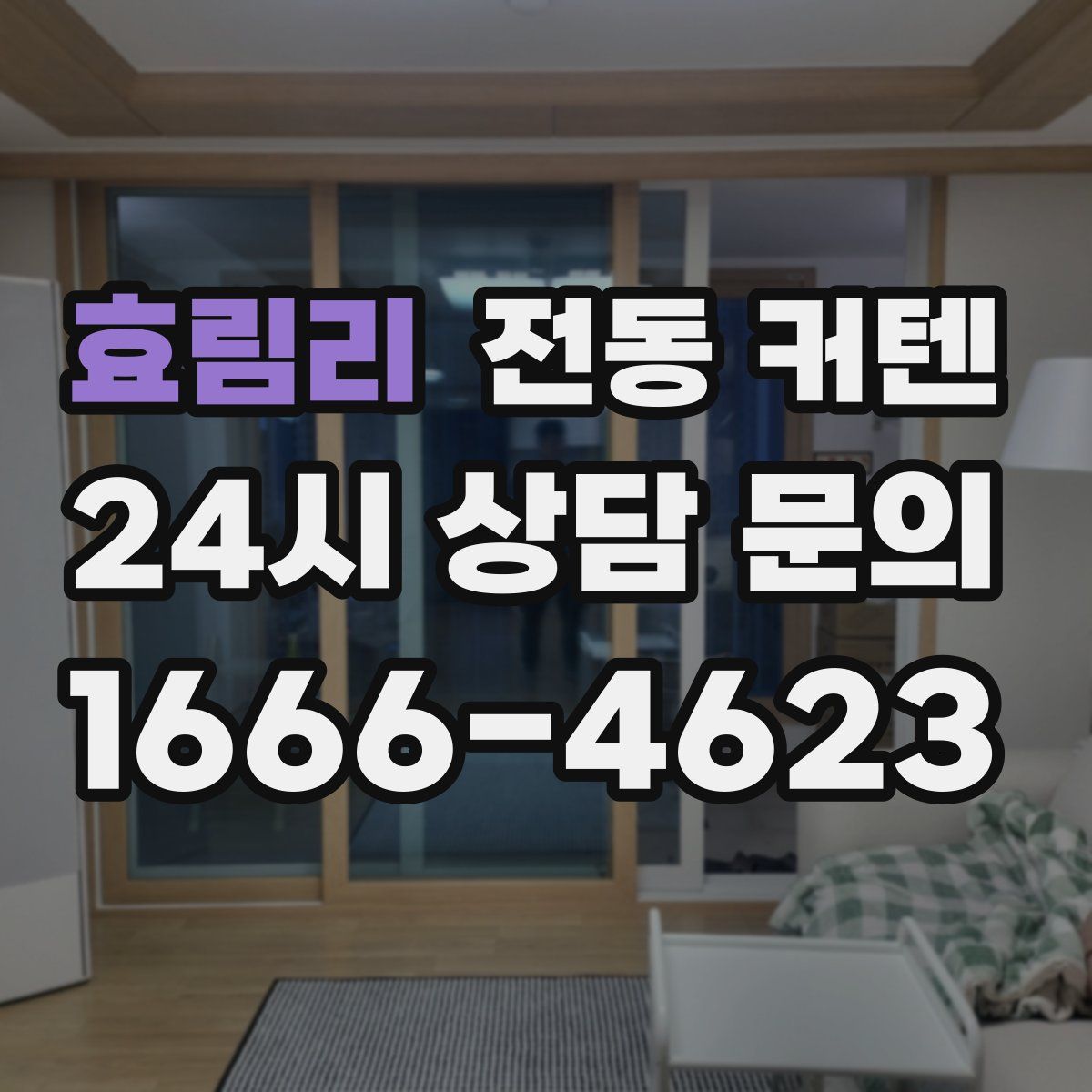 효림리 전동 커텐