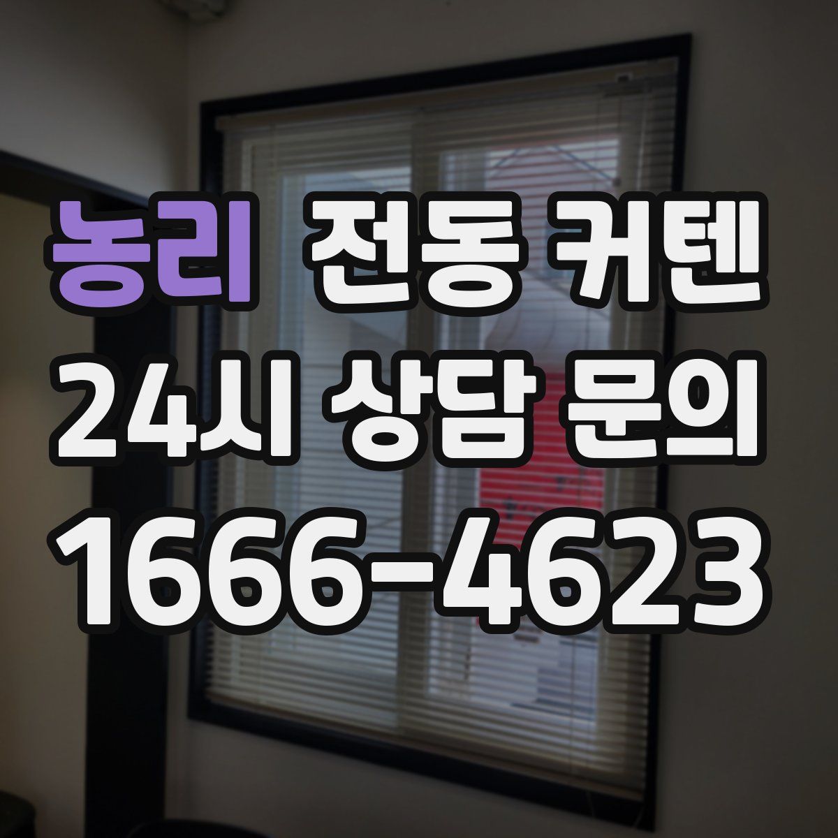 농리 전동 커텐