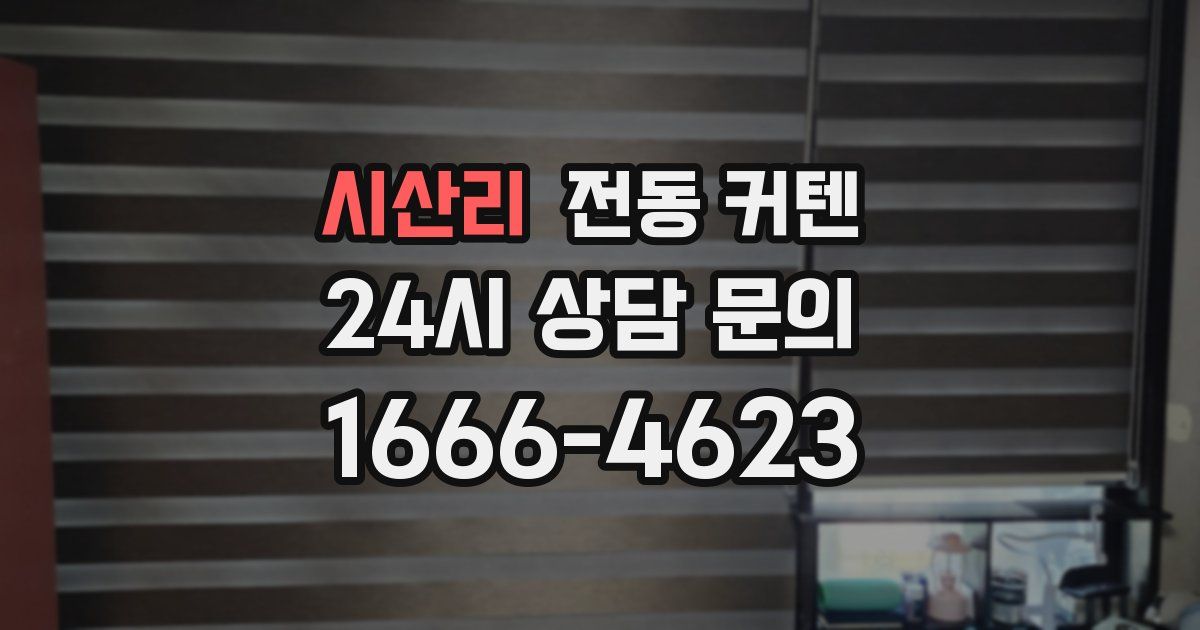 시산리 전동 커텐