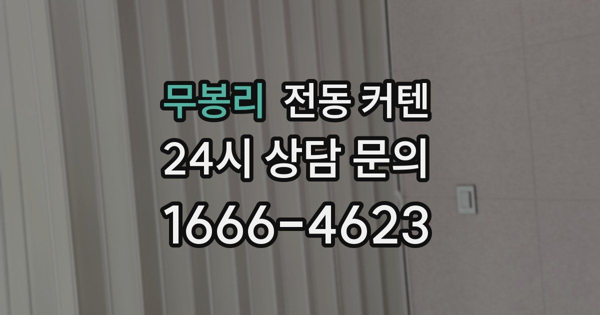 무봉리 전동 커텐