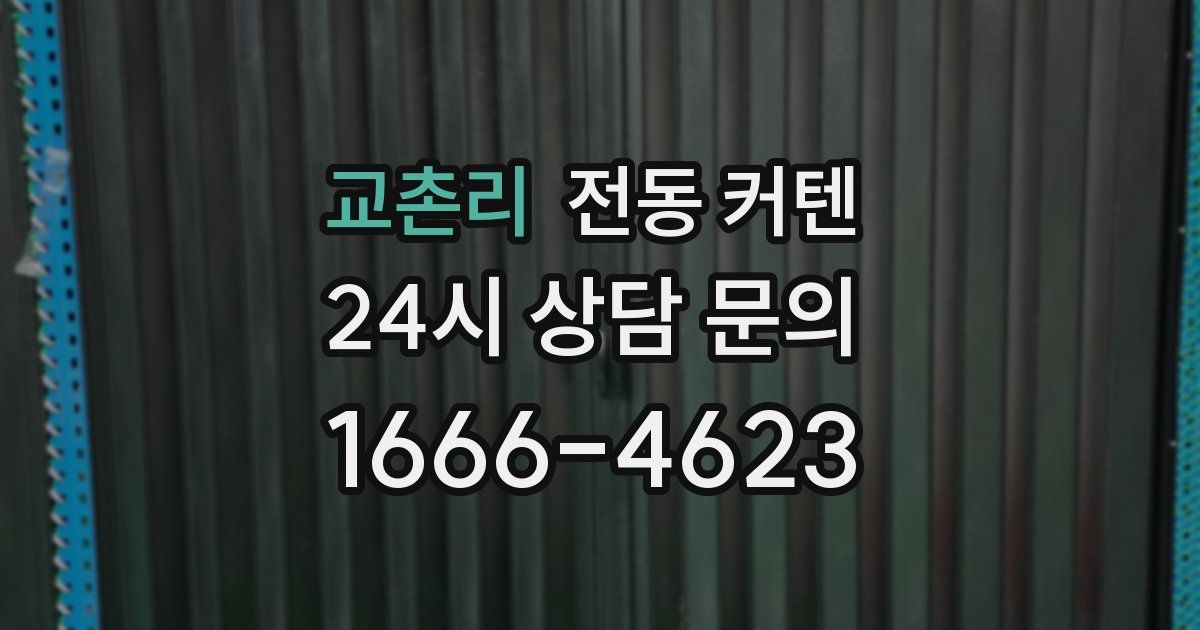 교촌리 전동 커텐
