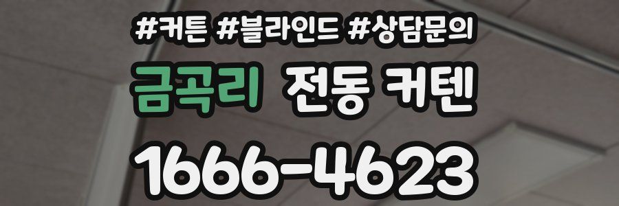 금곡리 전동 커텐