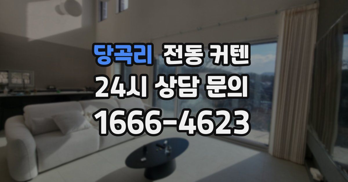 당곡리 전동 커텐