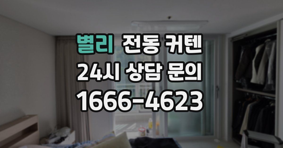 별리 전동 커텐